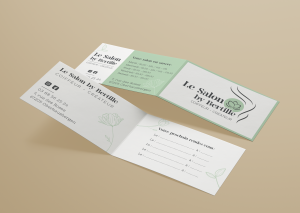 Mockups de cartes de visite du Salon by Bertille - Sarah La Selva