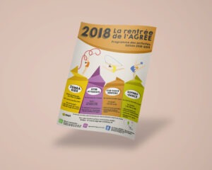 Flyer réalisé pour l'association AGREE - Sarah La Selva