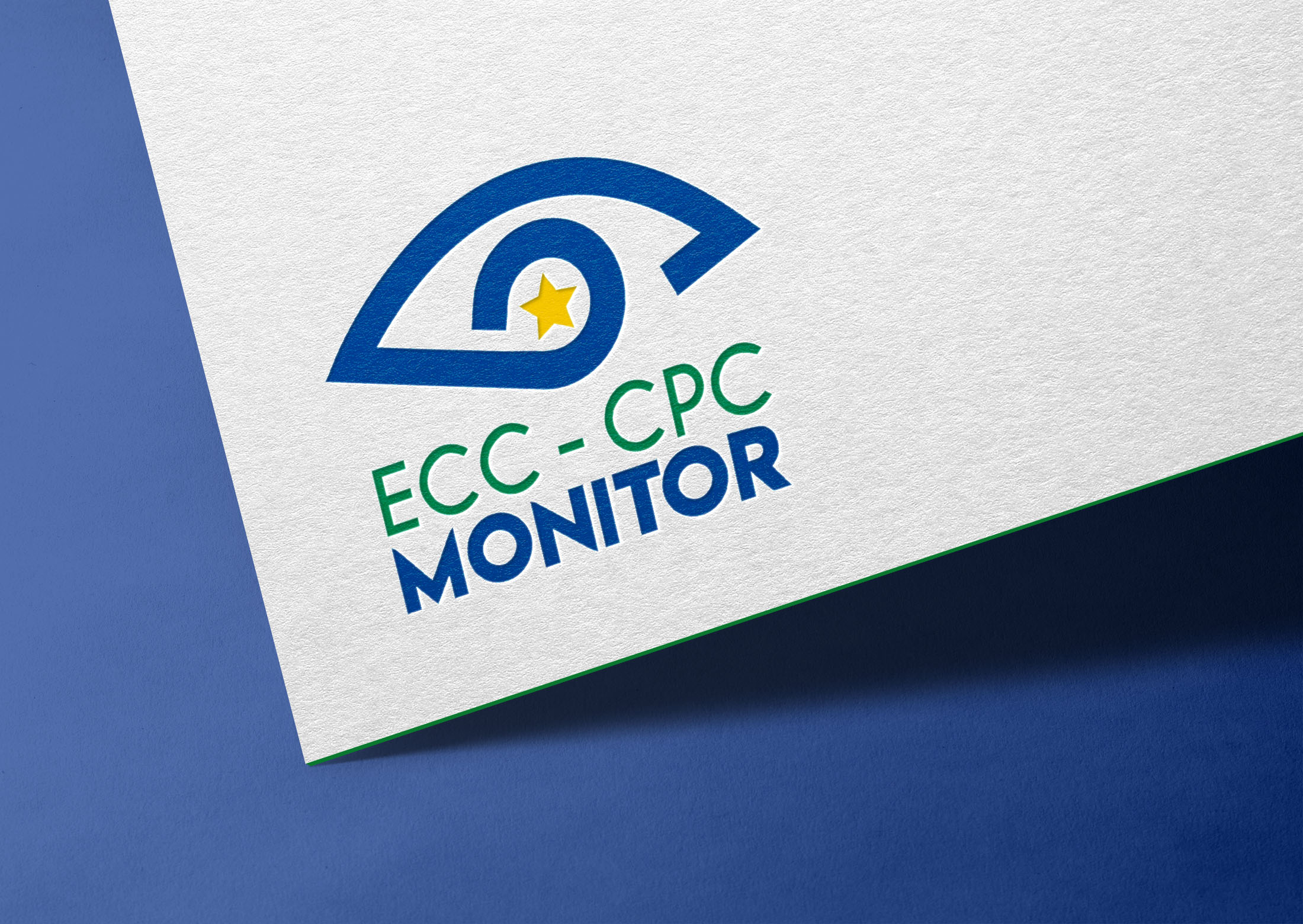 Logo du projet européen "ECC-CPC Monitor" imprimé sur un papier à lettre - Sarah La Selva