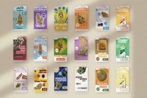 Mockup de vignettes pour la boutique de CBD MHA Nature