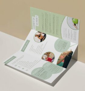 Mockup - Dépliant de présentation pour la société Sophroline - Sarah La Selva