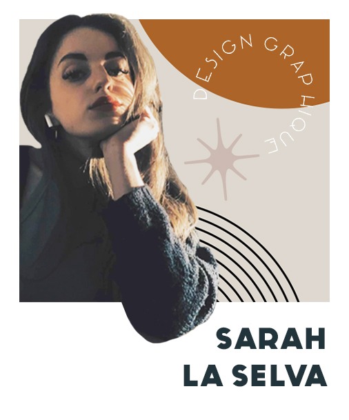 Photo de profil avec illustrations - Sarah La Selva | Design Graphique