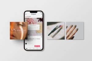 Maquette des publications Instagram MS Institut